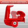 Cenipar Trailer Hitch Lock Universal Size Fit 1-7/8", 2", And 2-5/16" Couplers, Heavy Duty Steel, For Vehicles, Trailers, And RVs(Red)