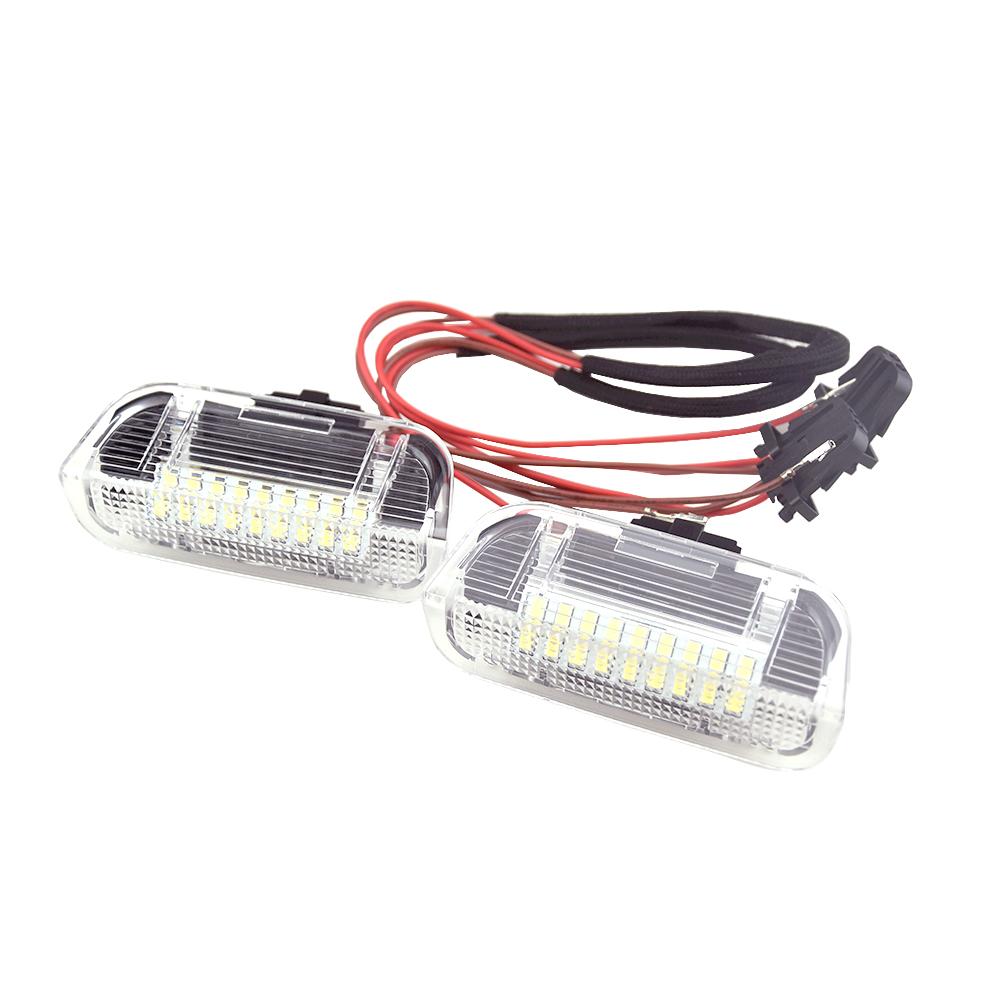 Fit For Porsche Cayenne 2011-2017 For VW Golf Plus 2005-2009 2x Led Rear Door Courtesy Lights Under Warning Lamps