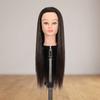 Kreativer Trainingskopf mit langen Haaren Synthetischer Frisuren-Schaufenkopf Erwachsenen-Schaufenkopf Friseursalon