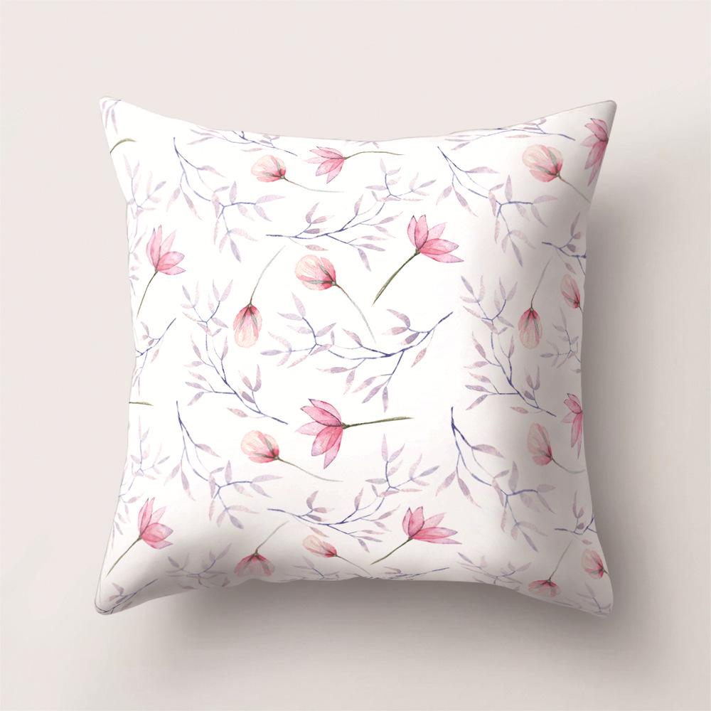 Tropical Rainforest Leaves Flowers and Plants Animals Printed Pattern Pillowcase Air Cushion Cover