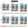 Set Of 2 Flat Printing Christmas Hot Party Curtains Gnomes Snow Forest Digital Printed Polyester Drapes Festive Wall Made