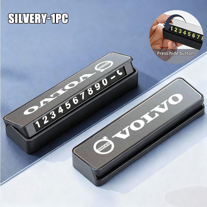 For Volvo Car Accessories Temporary Parking Card Night Glowing Sign To Stop V60 V50 V40 S80 S60 S90 C40 XC40 V70 XC70 XC60 XC90