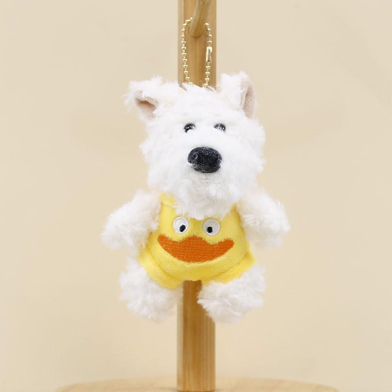 Charming And Cute Westie Plush Toy Keychain Adorable Dog Bag Accessory
