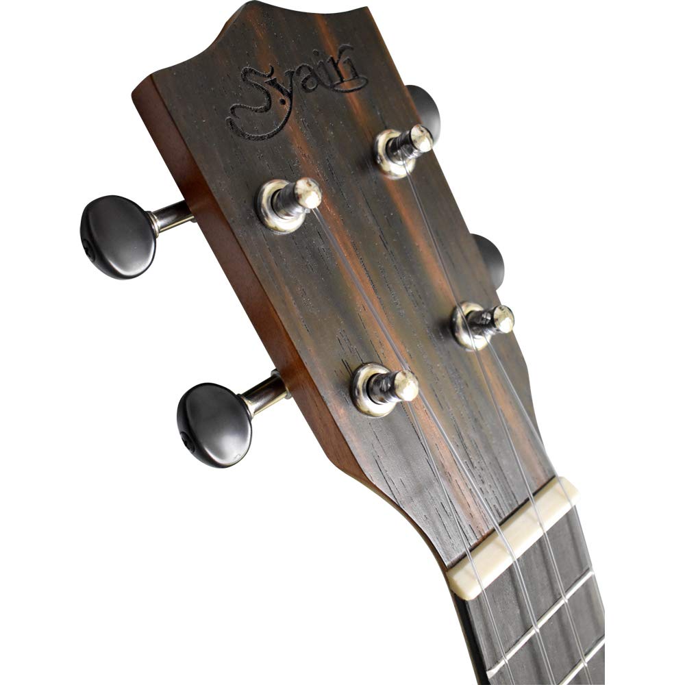 S.Yairi Ukelele Tamaño Tenor Tapa Sólida de Caoba Clavijas de Engranaje YU-T-03MTS (Bolsa incluida)