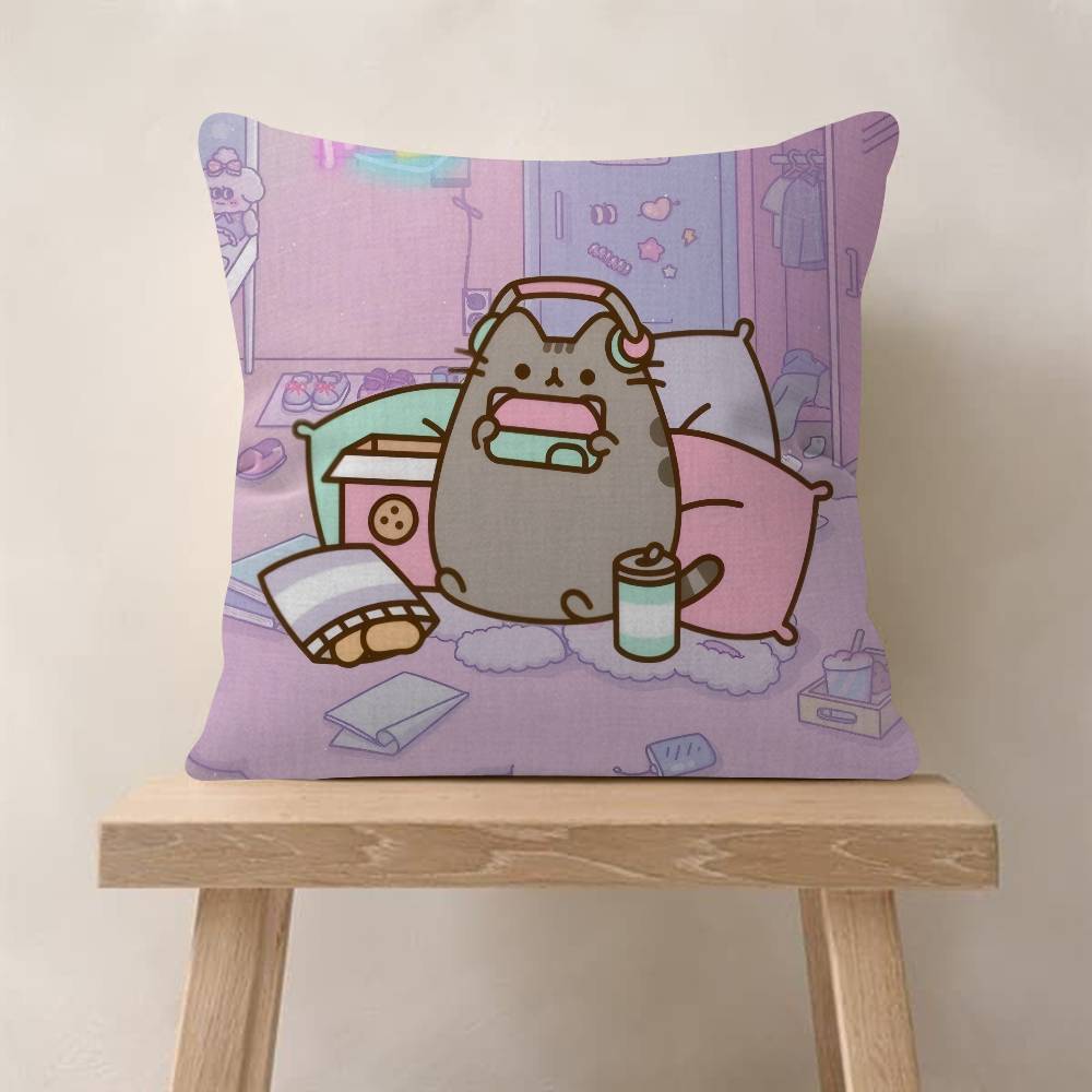 Pillow Cover Design cushion Cover decor Holiday Decorati Cute PpusheenS CUTE