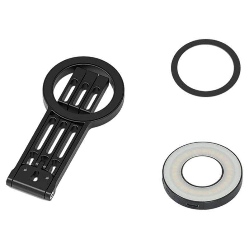 Double Side Magnetic Mobile Phone Holder Phone Tripod Stand for Phone 16 Mini Aluminium Bracket Quick Mount Pocket Stand