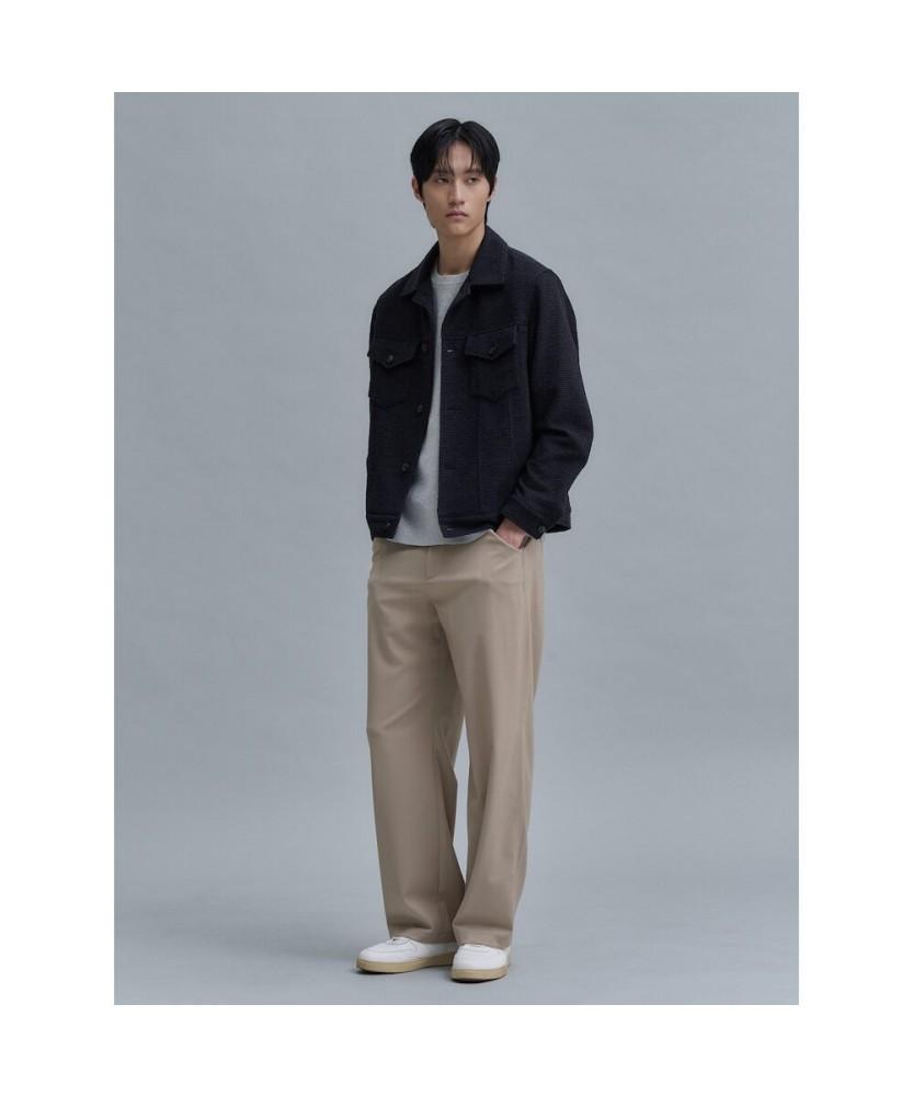 Shift G Wool Blended Semi Wide Slacks Beige