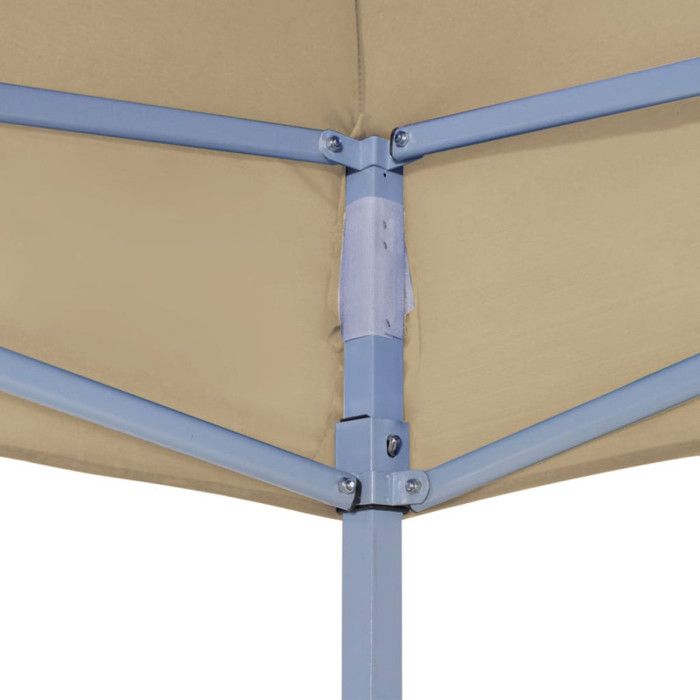 Toit de Tente - VIDAXL - 2x2 m - Oxford Résistant aux UV - Beige - Pliable