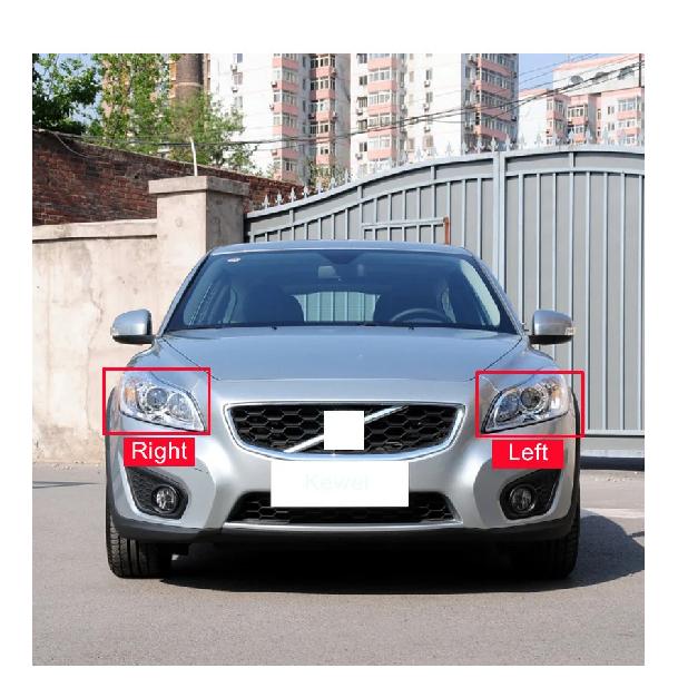 Headlamp Caps For Volvo C30 2010-2014 Car Front Headlight Lens Cover Lampshade Lampcover Head Lamp Light Clear Shell