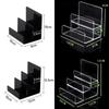 2-5 Tiers Display Risers Acrylic Clear Jewelry Racks Organizer Makeup Storage Rack  Handbag Purse