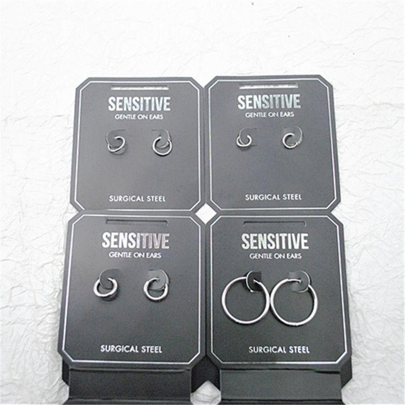 Qingdao Kanila Foreign Trade Jewelry European and American Niche Surgical Steel Material Anti-Allergy Ear Piercing Daily Earrings