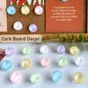 Metal Plastic Construction Decorative Push Pins Multicolor Box Packed Thumbtacks  Office Decoration
