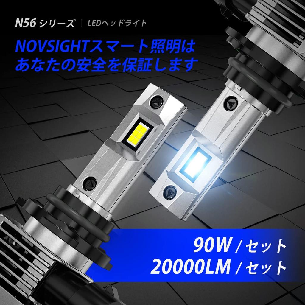 NOVSIGHT HB4 LED Headlight for Cars/Motorcycles, hb4 LED Bulb, Compatible with New Vehicle Inspection,