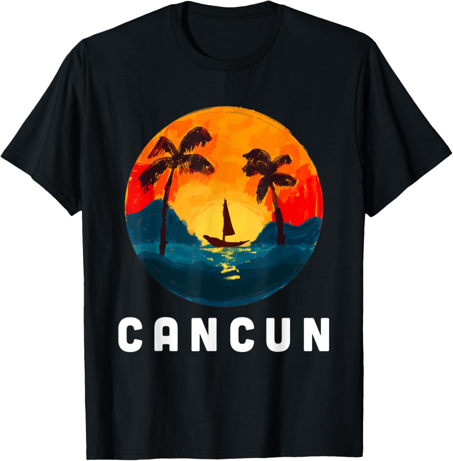 CANCUN MEXICO SUMMER SUNSET VACATION MATCHING FAMILY GROUP T-Shirt S