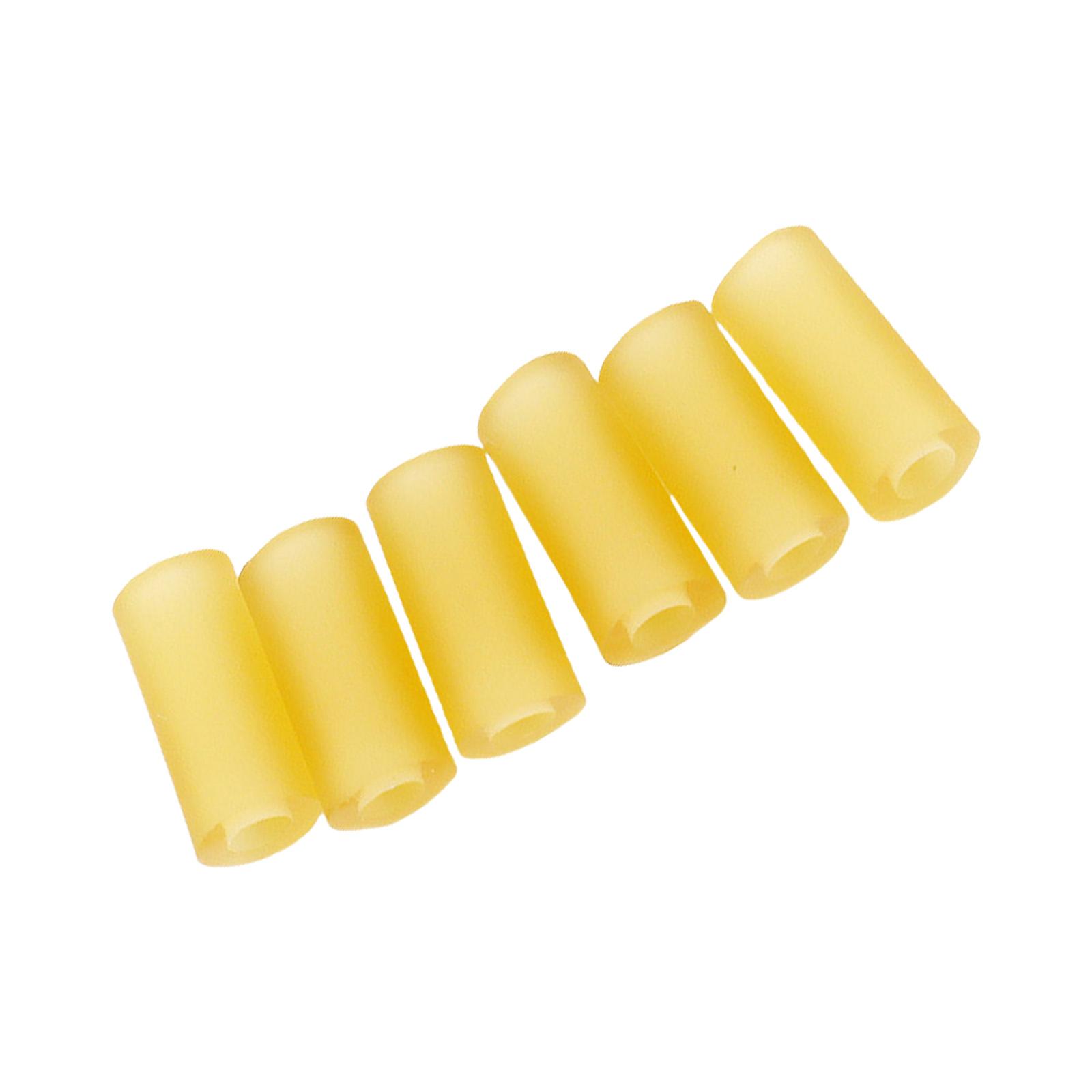 

6PCS Elastic Guitar Pickup Adjustment Tubes Guitar Accessory Rubber Insulators Suitable for Electric Bass and Guitars