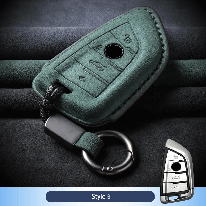Husă de piele pentru cheia auto pentru BMW X1 X3 X5 X6 X7 F20 F15 F16 F48 G20 G30 G01 G02 G05 G11 G32 Seria 1 3 7 Breloc Accesorii Suedeză