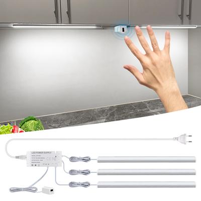 AC220V LED Armário Cozinha Luz Mão Varredura Sensor Bar Lâmpada Alto Brilho Retroiluminação LED Tubo de Luz Para Decoração de Armário de Casa