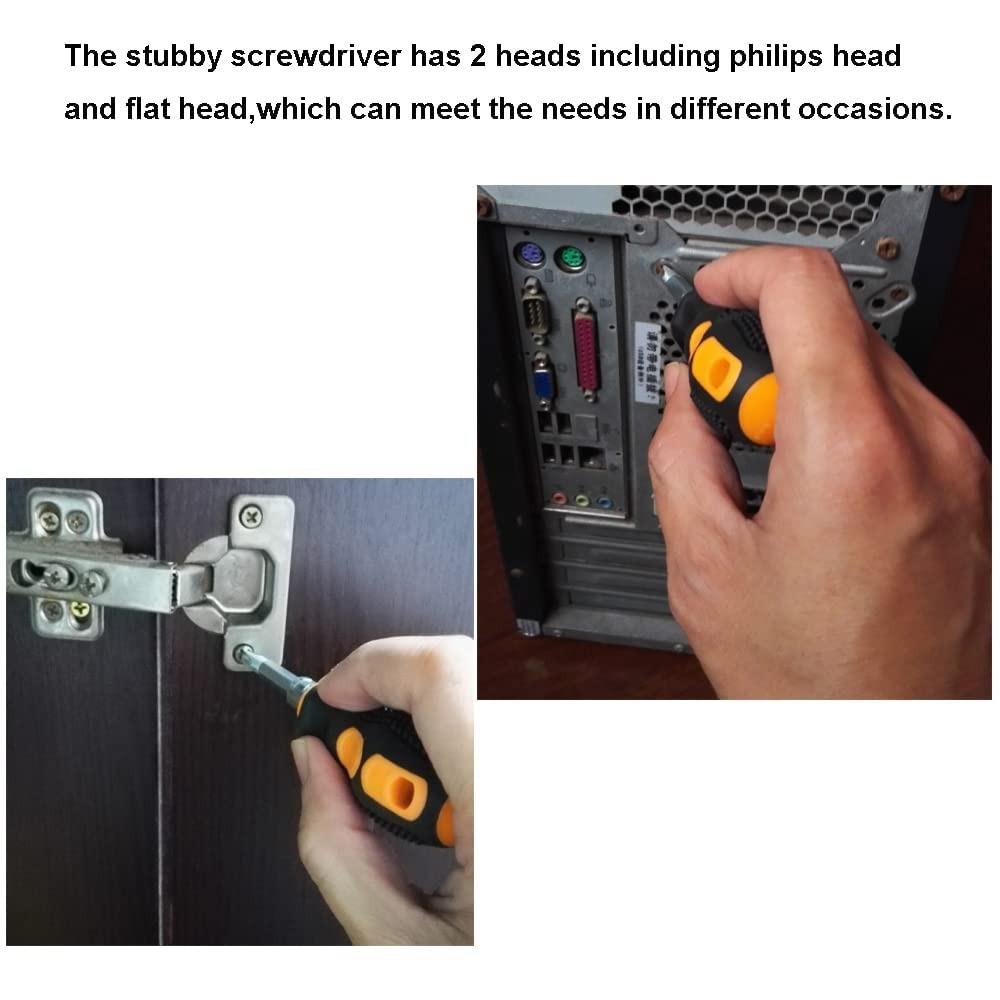 Bits Tools Slotted Screwdriver Short Handle Repair Tools Ratchet 2 in 1  Telescopic