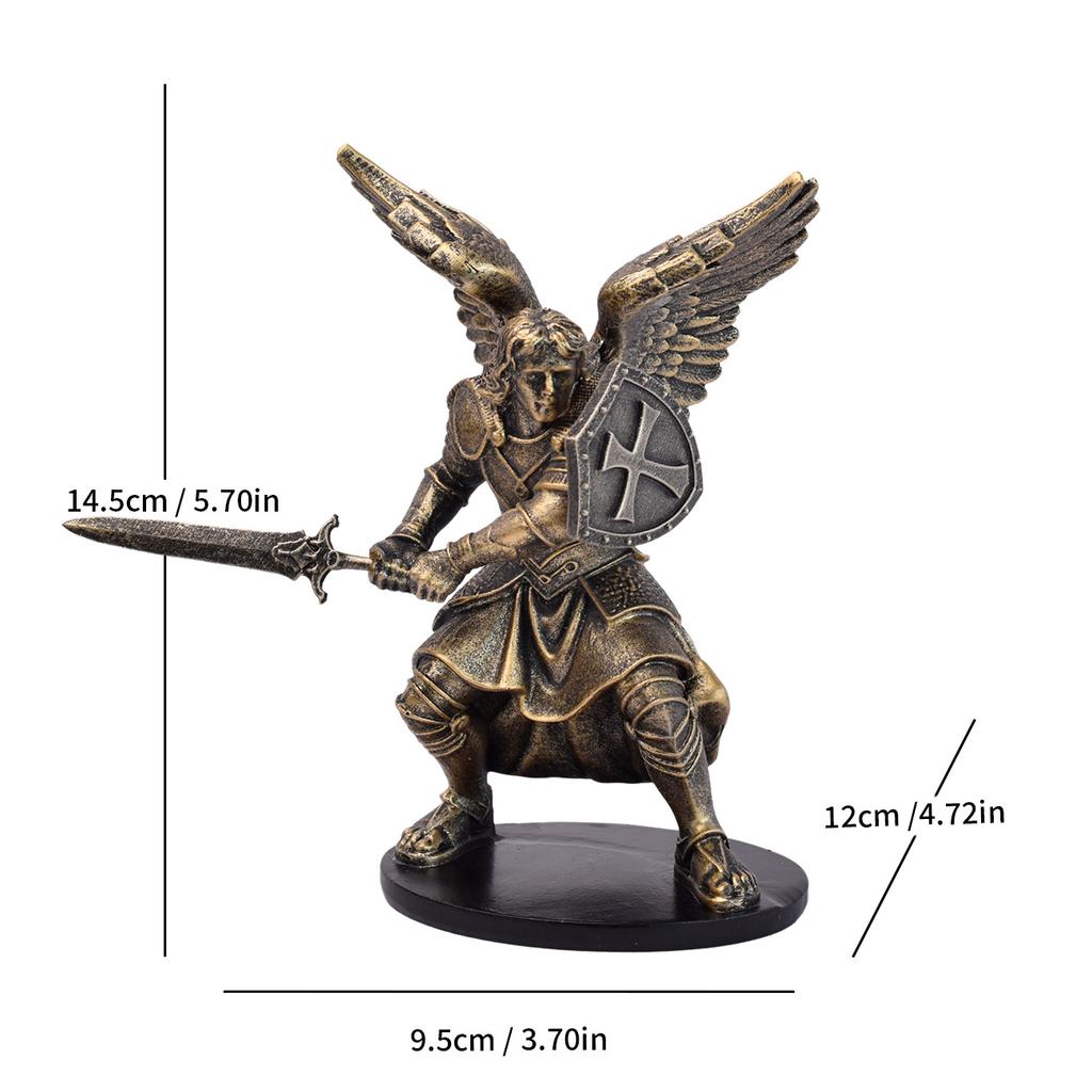 Model Nou Figurină „Îngerul Bătăliei” pentru Casă, Sufragerie, Artizanat din Rășină, Birou, Figurinetă Mică High-end, Sofisticată