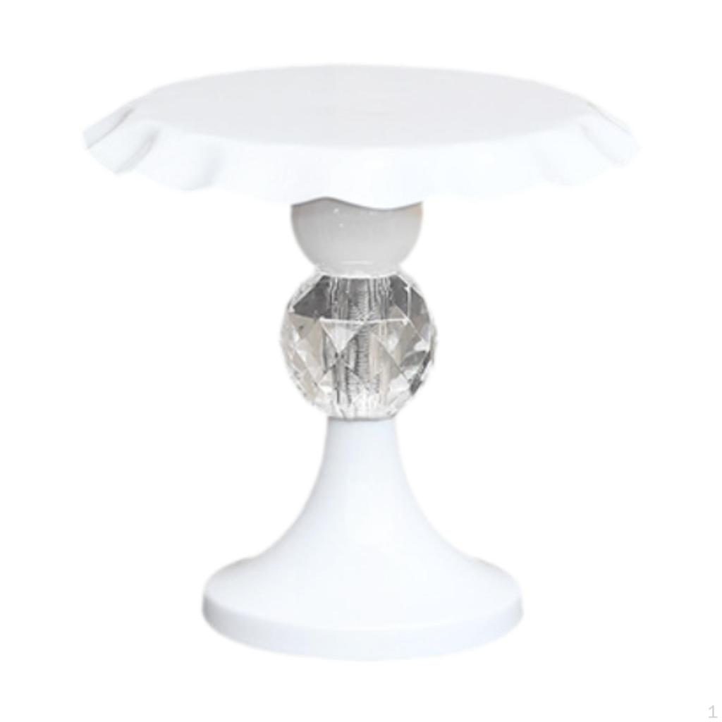 Cake Stand Pedestal Fruit Display Holder Snack Candy Plate for Table