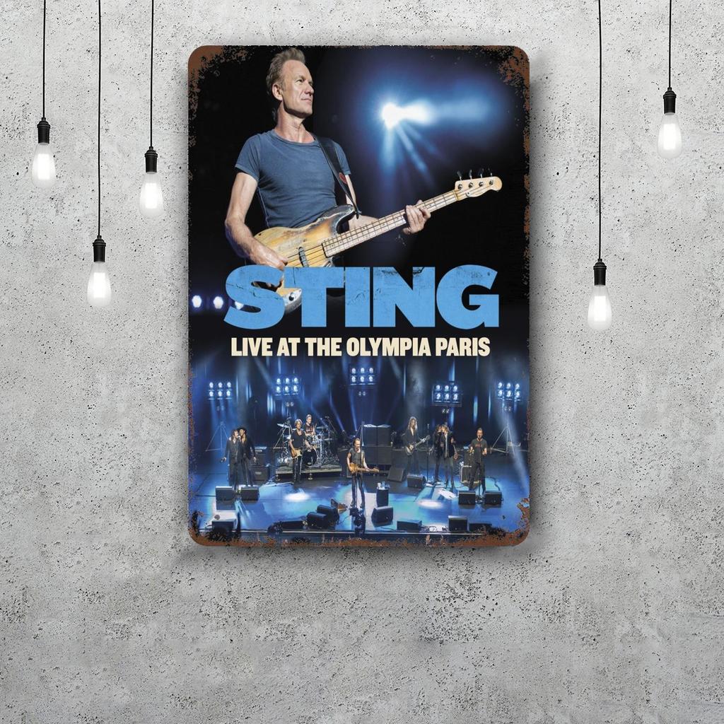 Sting Classic Poster Rusty Metal Plaque Retro Decorative Plate Bar Man Cave Garage Club Metal Sign Wall Decoration