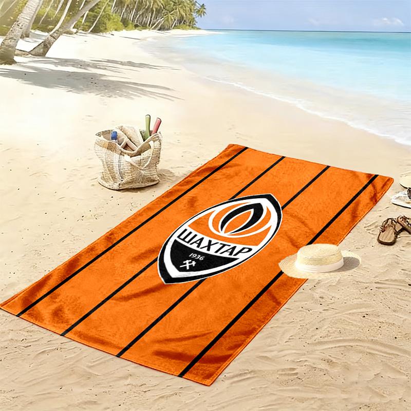 Shakhtar Print Beach Towel, Large Soft Quick Dry Towel for Beach Camping Swimming