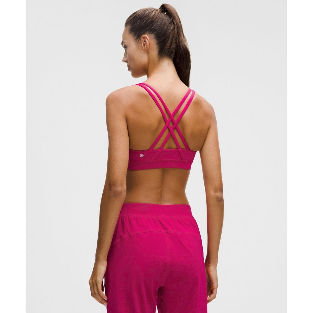 Lululemon Energy Bra  MeDium Support  B D Cups Calypso Pink