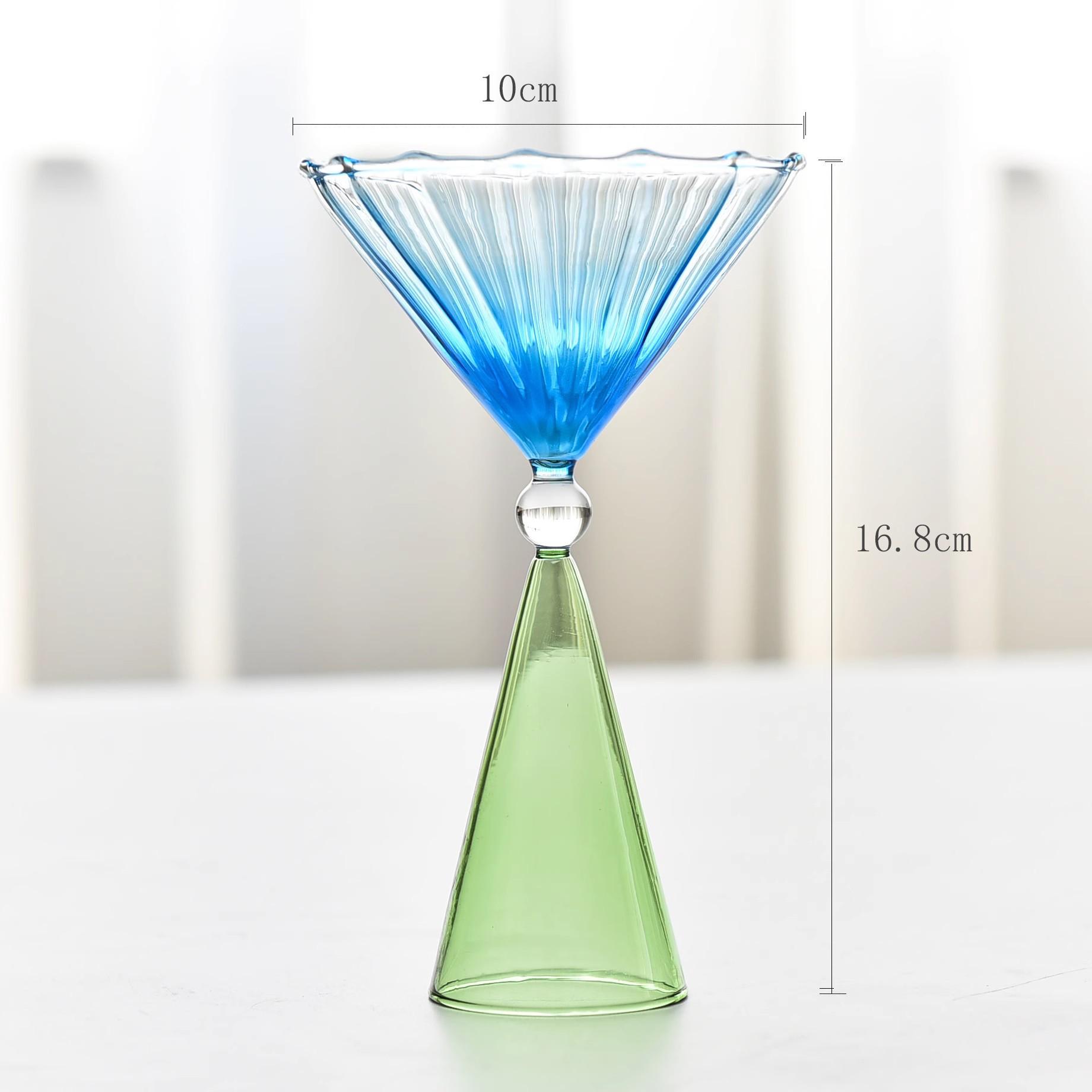 

1 шт. креативный стакан для мороженого, градиентный цвет, бокал для мартини, коктейльный бокал, бокал для шампанского, стеклянная посуда для вечеринки, домашнего бара, посуда для напитков 1pcs