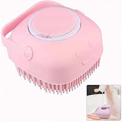 85x80x55mm Silicone Exfoliating Brushes & Body Scrubber with Soap Dispenser for Shower, Enhancer Blood Circulation&Deep Cleansing Bath Loofah for Babi