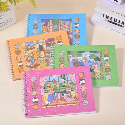 A5 Spiral Hardcover Children's Coloring Book with Graffiti Marker by BOBBIE GOODS