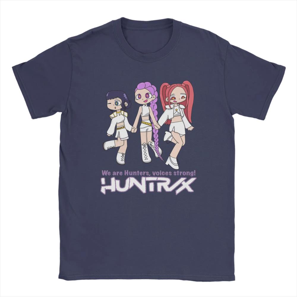 Men Women T-Shirt Chibi Huntrix From K Pop Demon Hunters Humor Cotton Tee Shirt Short Sleeve T Shirts Crew Neck Clothes Summer