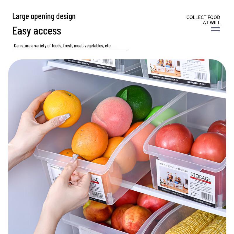 Transparent Refrigerator Drawer Storage Box