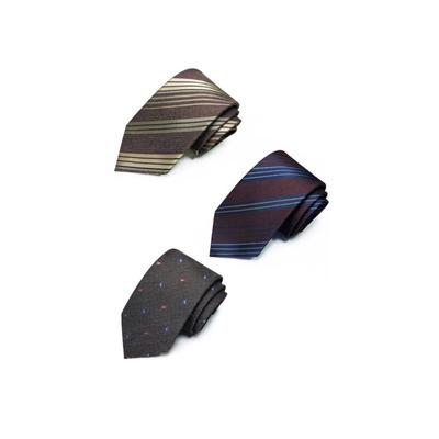 [NarcNton] [Business Tie 3-Piece Set] Stylish, Thick, Striped, and Polka Dot Patterns for Men (Set of 3)