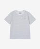 Nyuballanseu Nbneg2W422 / Women Essential Basic Striped Short Sleeve T-Shirt (Light Blue)