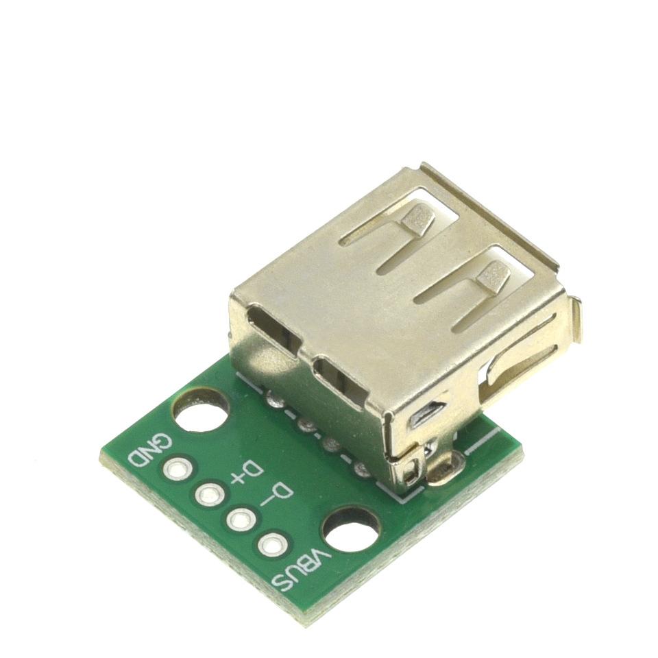 10PCS MICRO MINI5P Type-C USB To Dip Female B-type Square Interface Printer Mike PCB Converter Adapter Breakout Board
