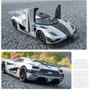 1:24 ONE-1 Miniature Toys Cars Alloy Diecast Models Pull Back Vehicles 4 Doors Opened Sports Car Toddler Toys For Kids Gifts