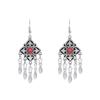 Ethnic style Kazakh earrings women's retro high-end fringed earrings Xinjiang Miao Yin exotic style festival earrings