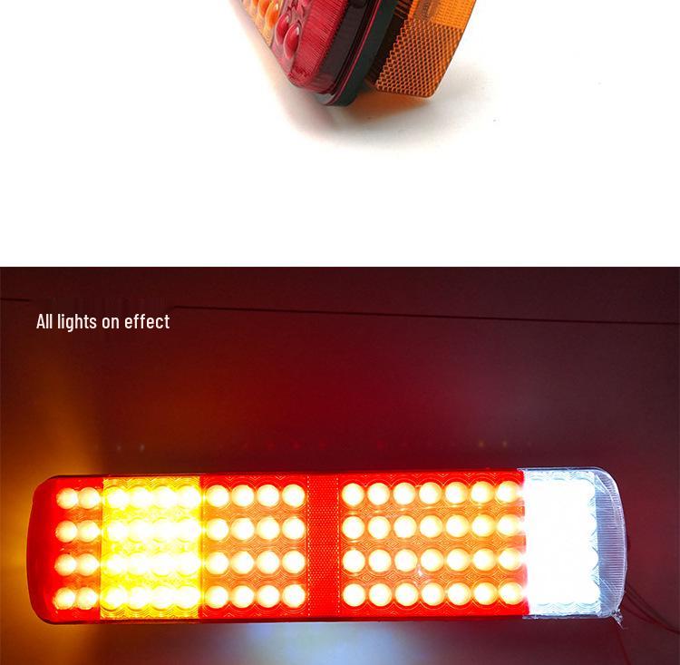 Compatible with Sinotruk Howo Original LED Rear Tail Light Assembly for Brake, Turn, and Reverse with Rear Combination Light Accessories.