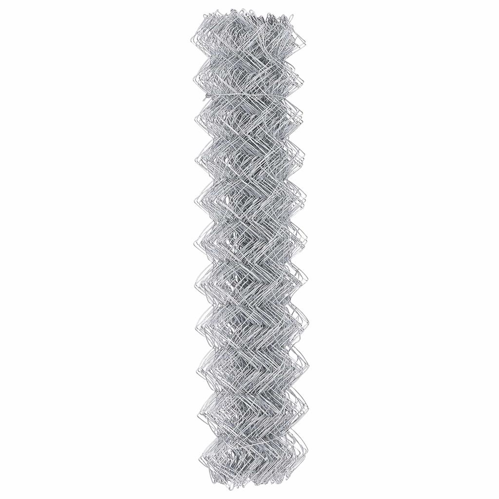 Chain Link Fence Silver