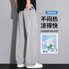 Ice Silk Pants Men's Summer Thin Quick-drying Sweatpants Sunscreen Summer Pants Loose Straight Trendy Brand Versatile Casual Trousers