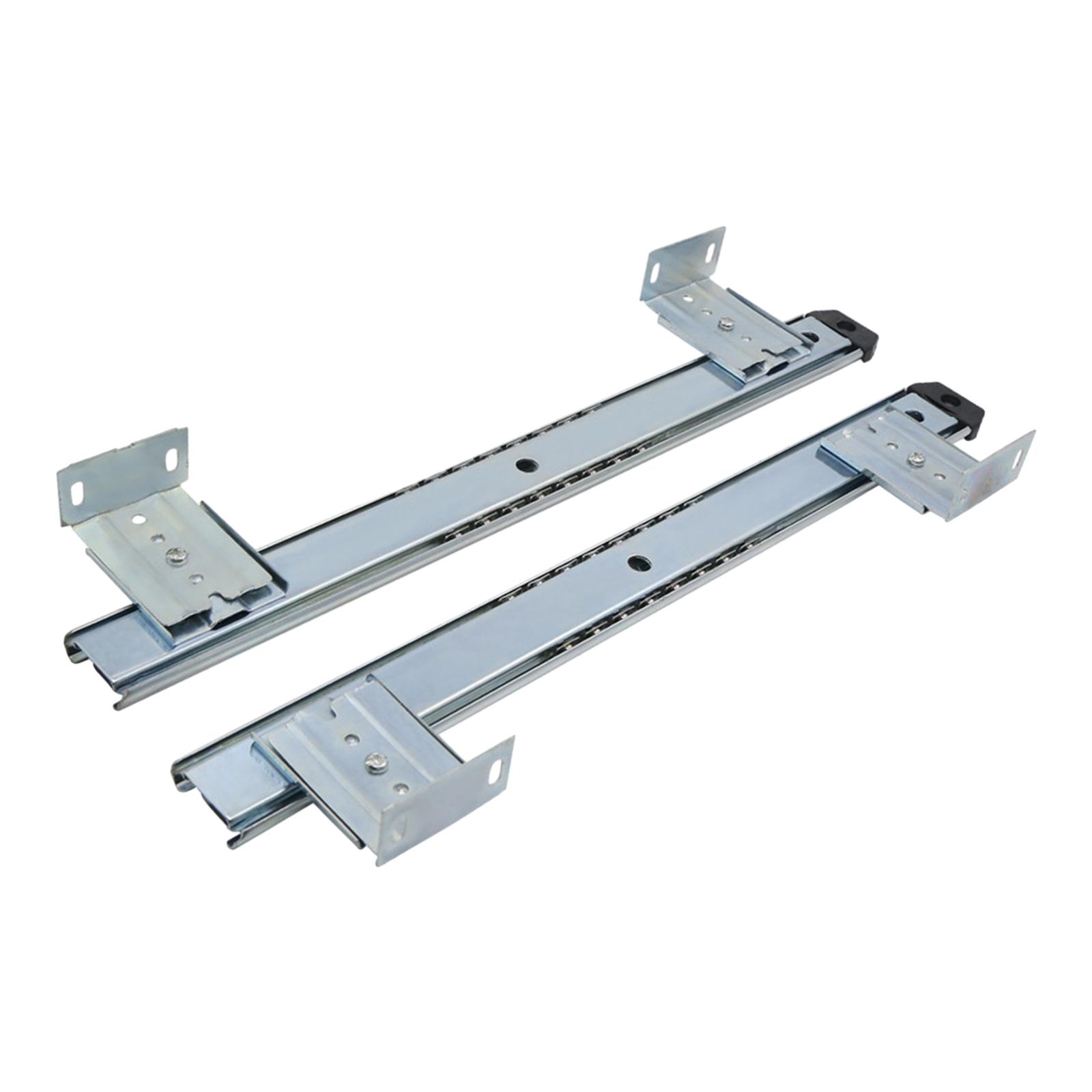 

Keyboard Tray Slides Ball Bearing Metal Heavy Duty under Desk Slider Track білий