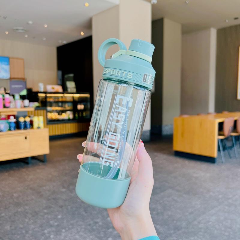 Water bottle1011 summer sports outdoor sports water cup high value male and female students double drinking straw cup easy trend