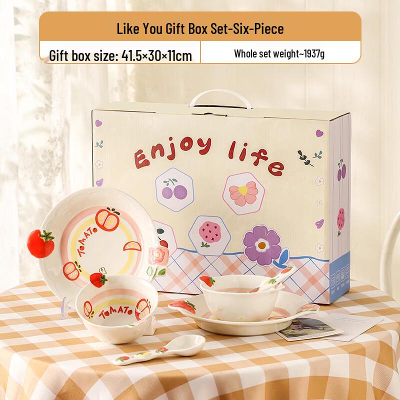 Cute Nordic Ceramic Dinnerware Gift Set