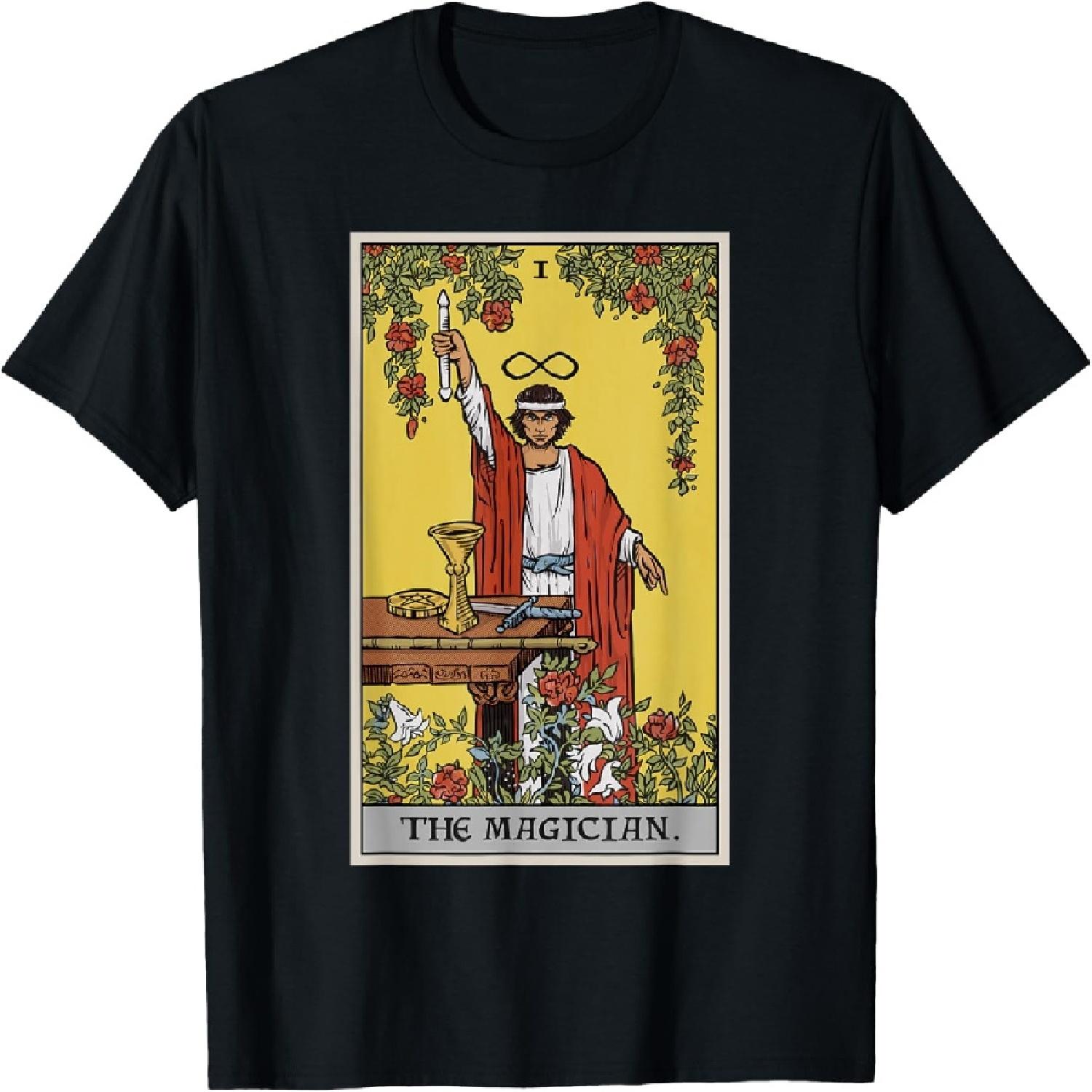 

The Magician Tarot Card Spiritual Pagan Witch Divination T-Shirt XXXXXL