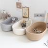 Nordic Cotton Rope Storage Baskets Woven Desktop Sundries Kids Toys Organizer Box Baby Dirty Clothes Laundry Basket Hamper