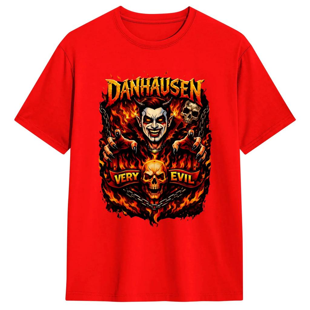 Danhausen Wrestling Very Evil T Shirt Beach  Hip Hop T-Shirts Men Cotton O Neck Oversize Top Tees Short Sleeve Y2K Casual Tshirt
