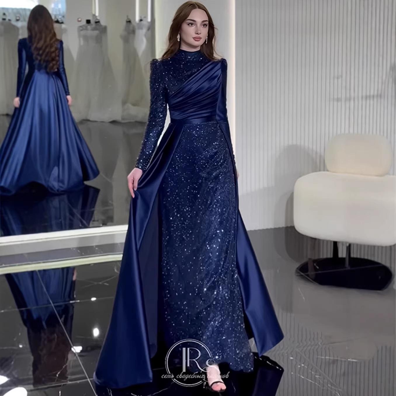 2026 Autumn European & American Designer Style Women s Waist-Cinching Long Dress Small