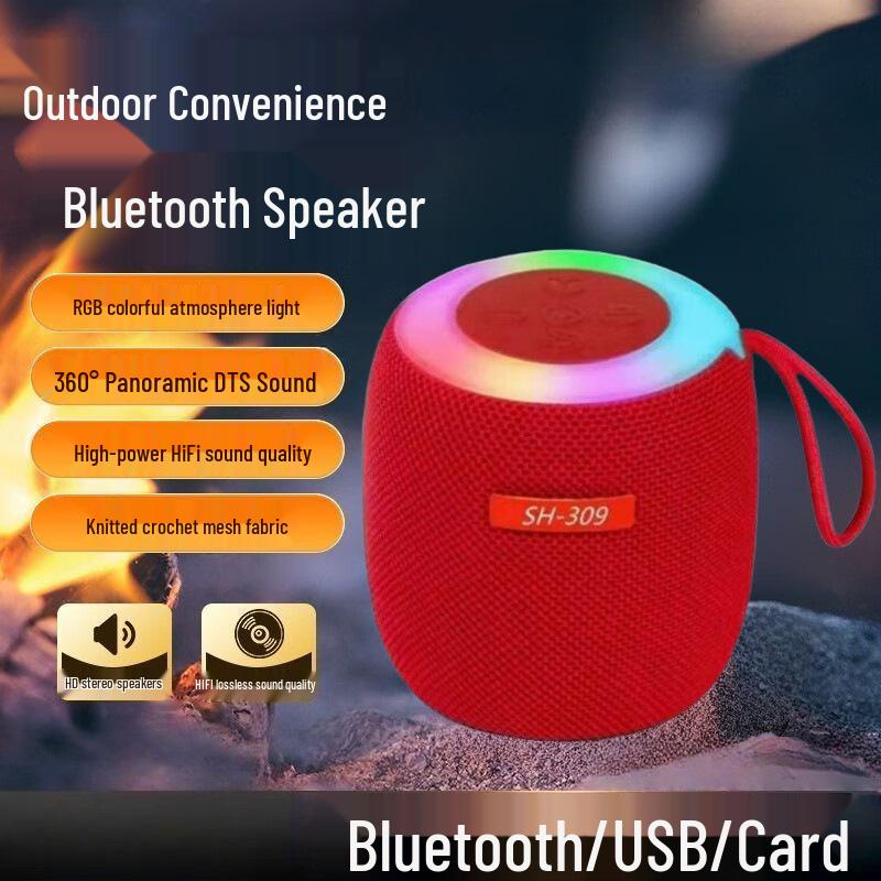 

SH309 Portable High-Quality Light-Up Bluetooth Speaker for Indoor and Outdoor Use