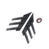 Automotive Exterior Rear Window Side Spoiler Splitter Universal For Most Vehicles Enhances Aerodynamic Performances