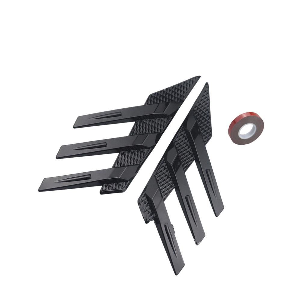 Automotive Exterior Rear Window Side Spoiler Splitter Universal For Most Vehicles Enhances Aerodynamic Performances